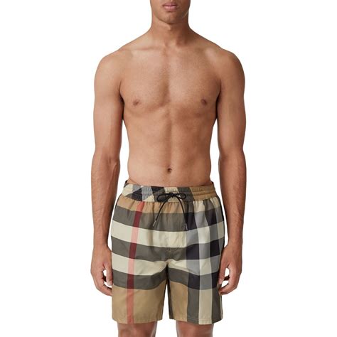 mens burberry swimming shorts|burberry big check swim shorts.